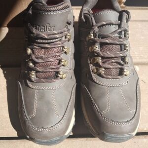 Wrangler Mens Brown Low Top Hiking Shoes Memory Foam Trail Sneakers WM182011